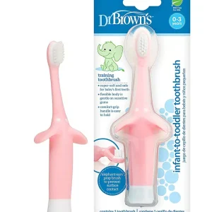 Dr. Brown’s Brosse à dents 0-3A – Rose