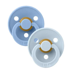 2 sucette Bleu Ciel/Bleu Bébé 0-6 mois – BIBS