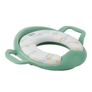Badabulle Réducteur de Toilette Avec Poignées vert