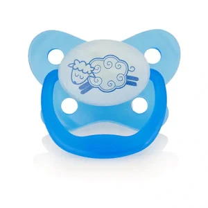 Dr. Brown’s Pack de 2 Sucettes Glow in the Dark Stage1 0-6M – Blue