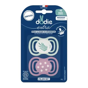 Dodie Sucettes anatomiques fines EXTRA – +6 mois