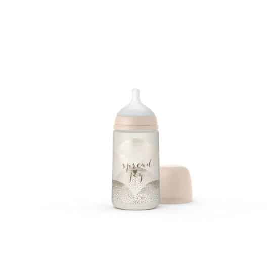 Suavinex Biberon tétine symetrique SX PRO Spread Joy Doré 270 ml – Image 2