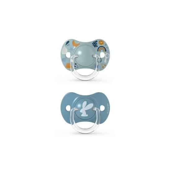 Suavinex Sucettes symetriques X 2 SX PRO – Into the Forest Bleu 0/6 mois