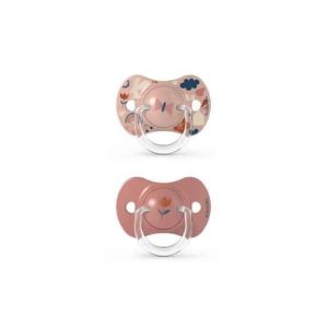 Suavinex Sucettes symetriques X 2 SX PRO – Into the Forest Rose 6/18 mois