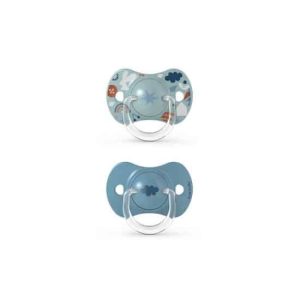 Suavinex Sucettes symetriques X 2 SX PRO – Into the Forest Bleu 6/18 mois