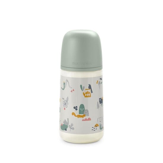 Suavinex Walk in the Park – Biberon 270 mL Vert SX Pro Silicone