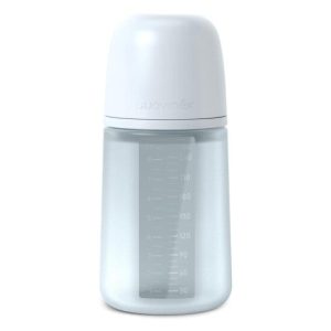 Suavinex Biberon Silicone Colour Essence Bleu Débit moyen 240 ml