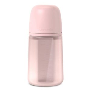 Suavinex Biberon Silicone 240 ml Rose – Débit Moyen