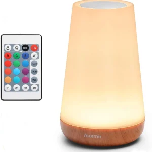 Auxmir Veilleuse LED Lampe Nuit Tactile avec 13 Couleurs Changeantes
