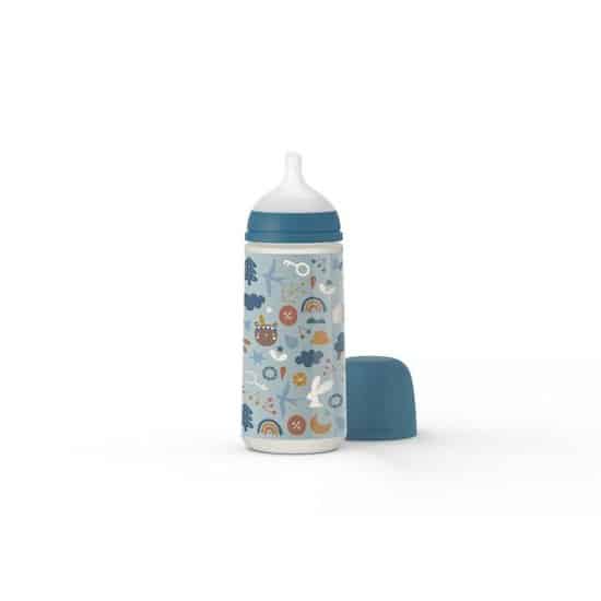 Suavinex Biberon tétine symetrique SX PRO Into the forest Bleu Foncé 360 ml – Image 2