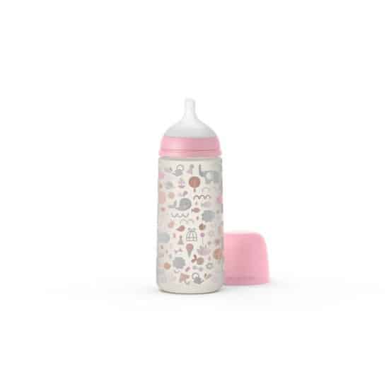 Suavinex Biberon tétine symetrique SX PRO Memories Rose 360 ml – Image 2