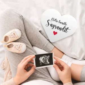 10 Cartes Annonce Grossesse Coeur