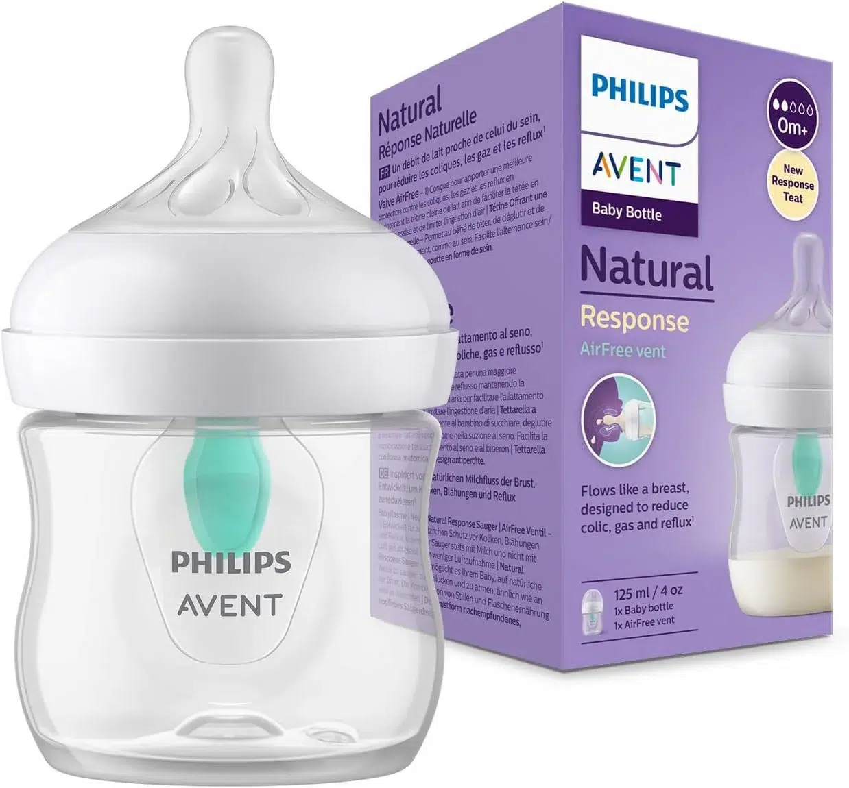 Avent Biberon Natural Response 125ml avec Valve AirFree