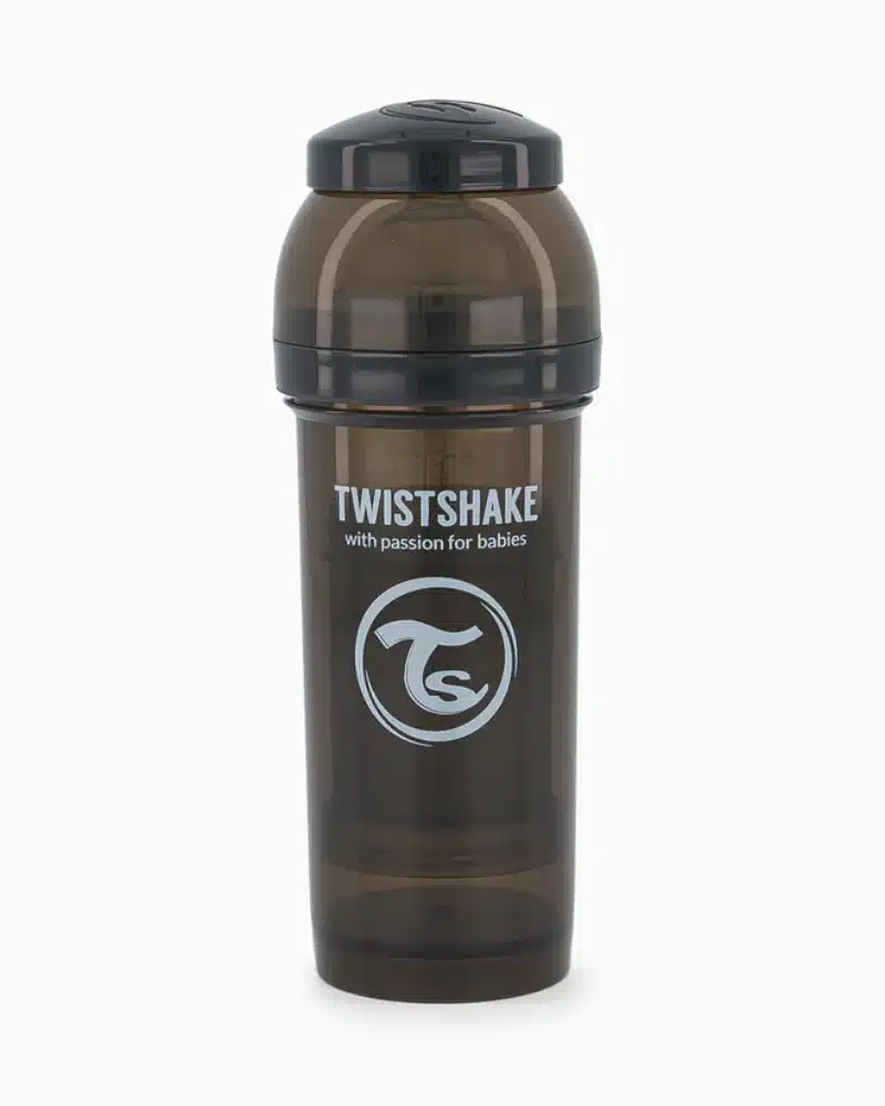 Biberon Anti-Colique Twistshake 260ml 2M+ – Noir – Image 4