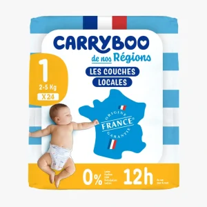 Couche Carryboo – Taille 1 (2-5 kg) x24
