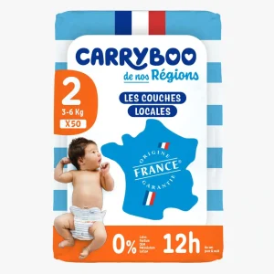 Couche Carryboo – Taille 2 (3-6 kg) x50