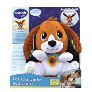 PELUCHE INTERACTIVE – TOUTOU PARLE AVEC MOI – VTECH