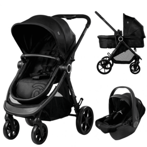 Poussette Trio cabriolet Happy noir – ASALVO
