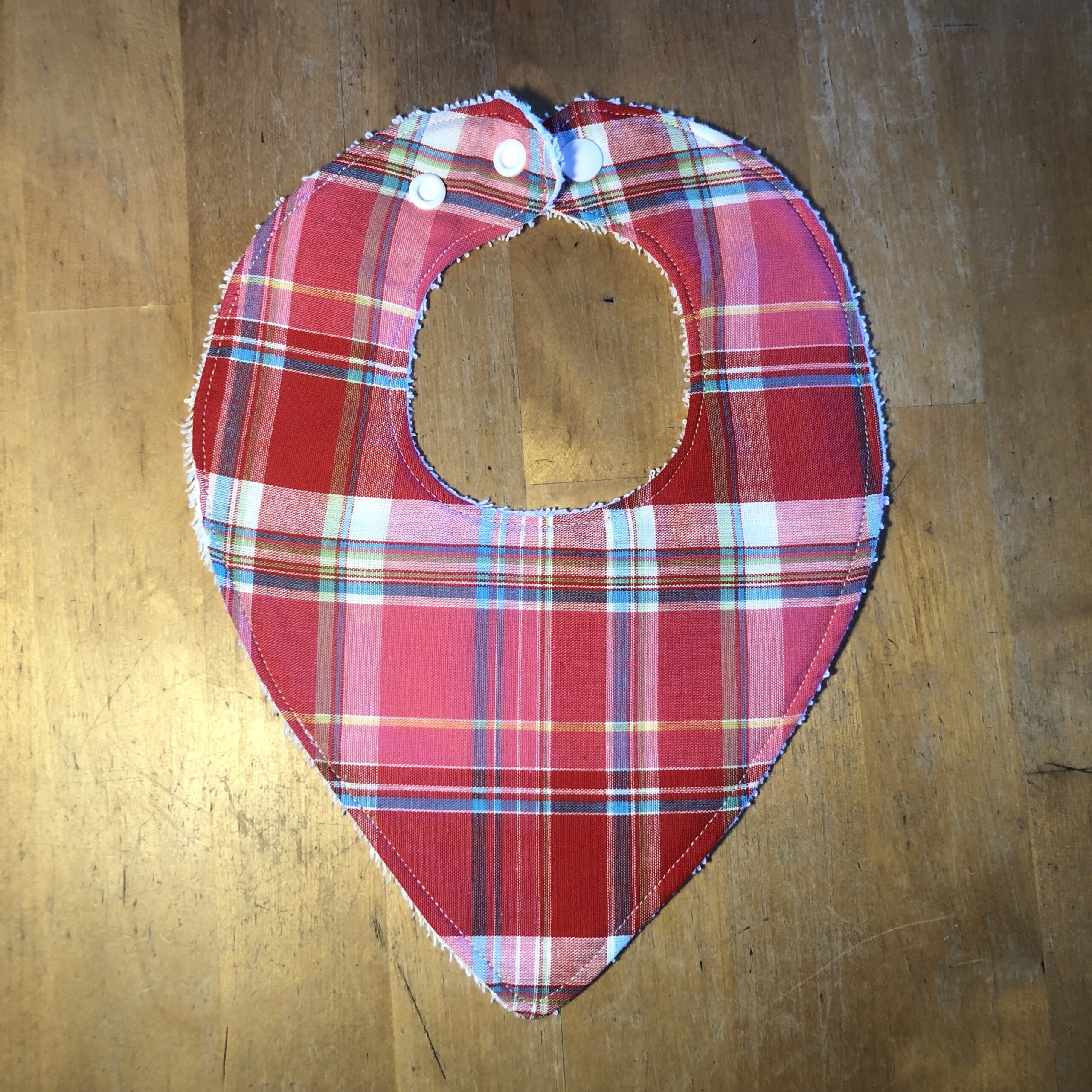 Bavoir Bandana « Madras » T0/6 mois