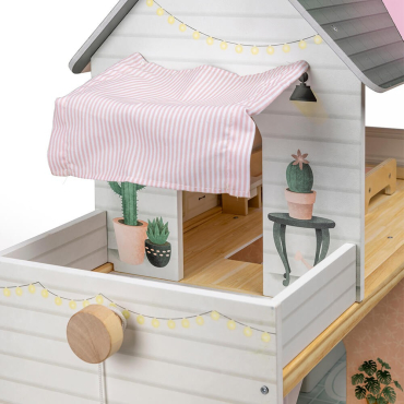 Eurekakids – Maison de poupée pastel en bois 3Ans+ – Image 3