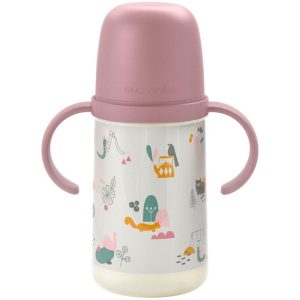 Gobelet Anti-Goutte 270 mL Rose Suavinex Walk in the Park avec Poignées