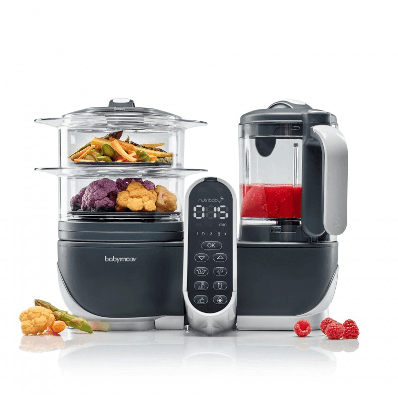 Cuiseur À Vapeur Nutribaby(+) Industrial Grey Babymoov – Image 8