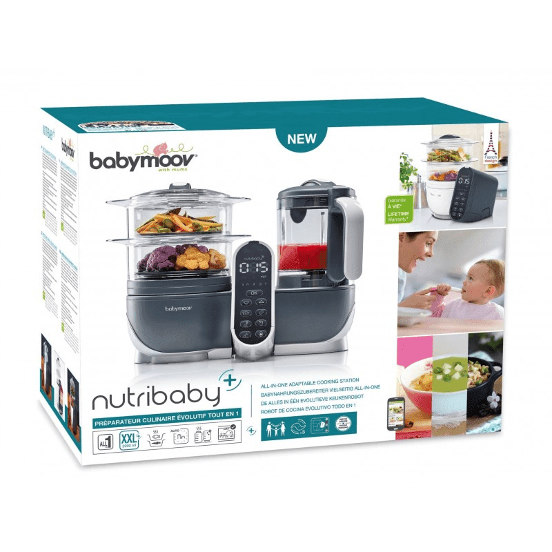 Cuiseur À Vapeur Nutribaby(+) Industrial Grey Babymoov – Image 9