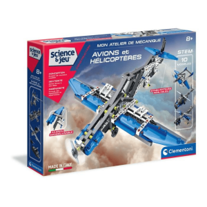 MON ATELIER DE MÉCANIQUE – AVIONS ET HÉLICOPTÈRES – CLEMENTONI