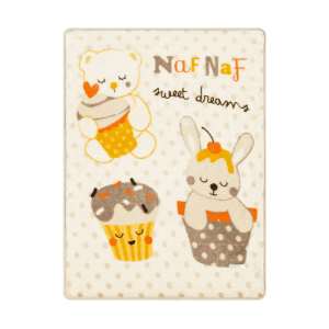 COUVERTURE MICROSOIE SWEET DREAMS BEIGE – Naf Naf