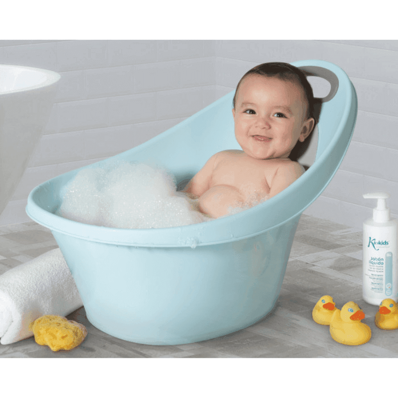 BAIGNOIRE AVEC BOSSE ET PIEDS ANTIDÉRAPANTS bleu – KIOKIDS – Image 2