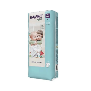 Couches Bambo Nature Taille 4 (7-14kg) 48 unités