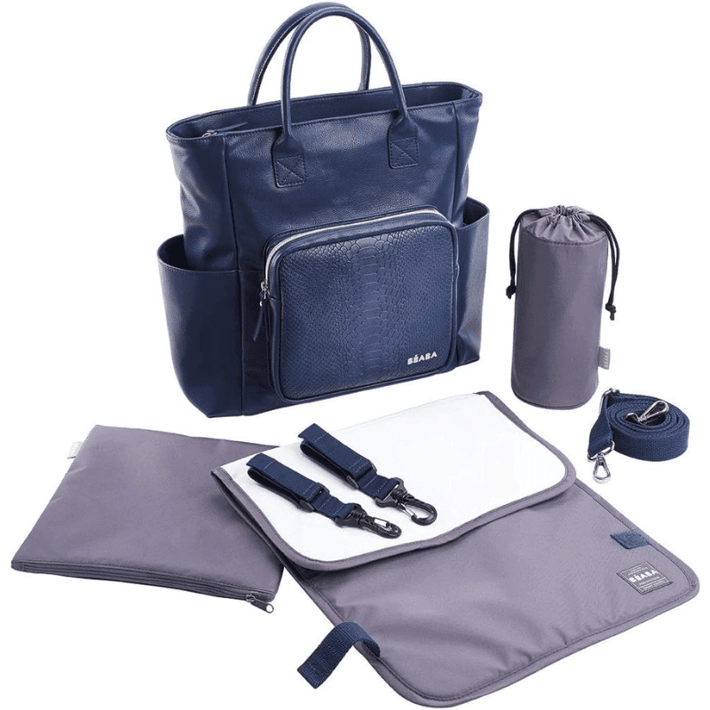 BEABA Sac à Langer Bébé Kyoto Bleu/Snake