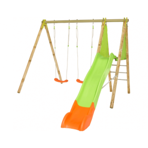 ARROBA – 2 BALANÇOIRES + 1 PLATE-FORME 120 + 1 TOBOGGAN 2M63 – trigano