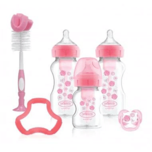 Dr Brown’s Pack cadeau Biberons Anti-coliques à Cole large – Rose