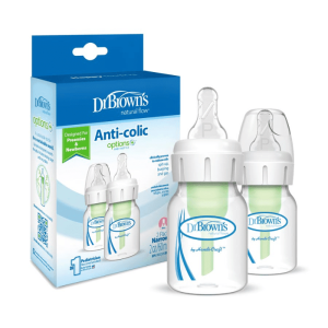 2 Biberon 60 ml étroit anti-colique Dr Brown’s