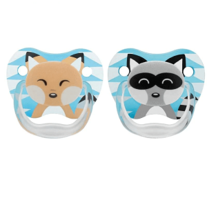 Dr. Brown’s Pack de 2 Sucettes Stage1 0-6M – Boy Animal