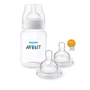 Biberon Avent Anti-colic 260 ml – 2 Tétines 6m+