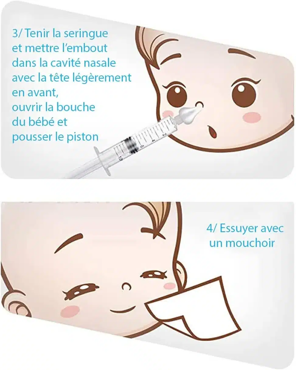 L2N Lot de 2 Seringues Bébé pour Lavage Nasal Ourson – Image 4