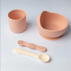 YUMMY Coffret Repas Silicone 4M+ – Blush