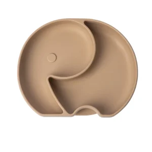 YUMMY Assiette Éléphant en Silicone avec Ventouse 4M+