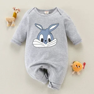 Barboteuse unisexe à manches longues pour bébé BUNNY