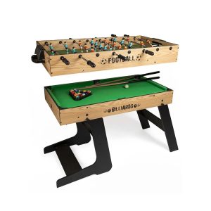Eurekakids Babyfoot & Billard Pliants 2en1