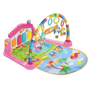 Huanger – Tapis Piano d’éveil musical Lumineux 3en – Rose HE0606