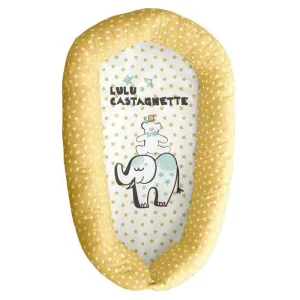 Coussin couffin CIRUS LULU 48×90 cm – Réversible et déhoussable – 100% Coton – Ocre