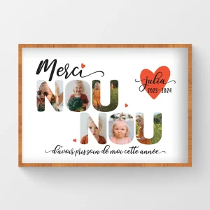 Affiche mot merci Nounou