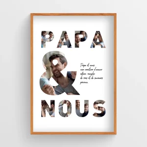 Affiche personnalisée Papa et Nous