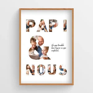 Affiche personnalisée Papi et Nous