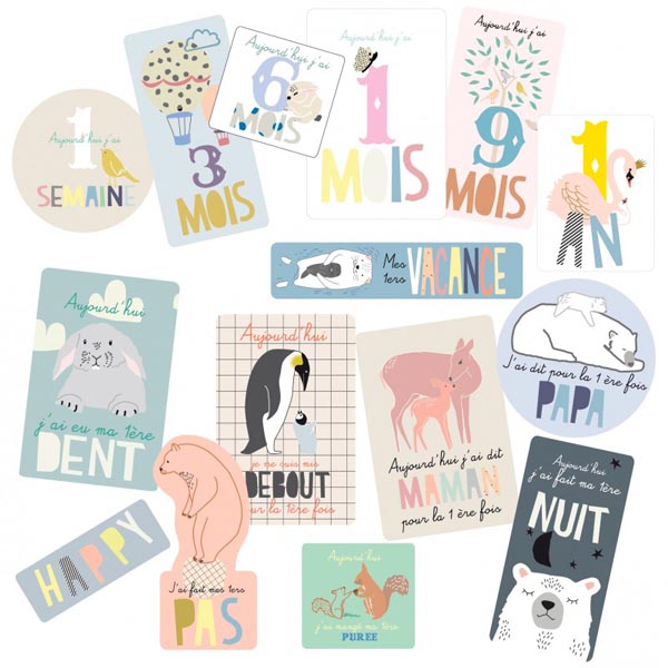 Sticker Baby cards