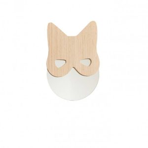 Miroir chat en bois