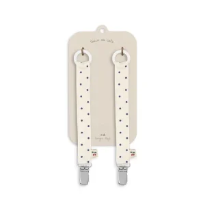 Pack de 2 attaches tétines Navy Dots Konges Slojd